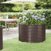 Image de vidaXL Lit surélevé de jardin Acier enduit de poudre marron 319055