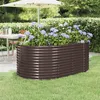 Image de vidaXL Plantenbak 175x100x68 cm gepoedercoat staal bruin319060
