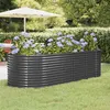 Image de Lit surélevé de jardin Acier enduit de poudre Anthracite