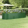Image de vidaXL Plantenbak 322x100x68 cm gepoedercoat staal groen319068