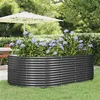 Image de vidaXL Plantenbak 212x140x68 cm gepoedercoat staal antracietkleurig319096