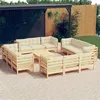 Image de Salon de jardin modulable VIDAXL bois beige 13 pieces x 63.5 x 62.5