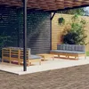 Image de Salon de jardin modulable Vidaxl gris bois 7 personnes 63.5 x 63.5 x 28.5 cm 7 pieces