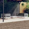 Image de vidaXL Bois de Pin Salon de Jardin 6 pcs avec Coussins Mobilier de Patio Meubles d'Extérieur Mobilier de Jardin Meubles de 3096113