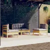 Image de Bois VIDAXL 4 personnes gris salon de jardin x 63.5 x 62.5 4 pieces