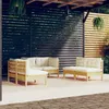 Image de vidaXL Bois de Pin Massif Salon de Jardin 6 pcs avec Coussins Mobilier de Patio Meubles d'Extérieur Mobilier de Jardin 3096208