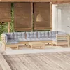 Image de vidaXL Bois de Pin Massif Salon de Jardin 8 pcs avec Coussins Mobilier de Patio Meubles d'Extérieur Mobilier de Jardin 3096435