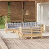 Image de vidaXL Bois de Pin Massif Salon de Jardin 8 pcs avec Coussins Mobilier de Patio Meubles d'Extérieur Mobilier de Jardin 3096495