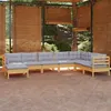 Image de Salon de jardin VIDAXL Bois 8 pieces