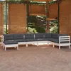 Image de vidaXL Bois de Pin Massif Salon de Jardin 8 pcs avec Coussins Mobilier de Patio Meubles d'Extérieur Mobilier de Jardin 3096660