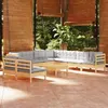 Image de vidaXL Bois de Pin Massif Salon de Jardin 10 pcs avec Coussins Mobilier de Patio Meubles d'Extérieur Mobilier de Jardin 3096832