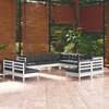Image de vidaXL Bois de Pin Massif Salon de Jardin 11 pcs avec Coussins Mobilier de Patio Meubles d'Extérieur Mobilier de Jardin 3096864