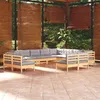 Image de Salon de jardin VIDAXL Bois 12 personnes 12 pieces