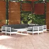 Image de vidaXL Bois de Pin Massif Salon de Jardin 13 pcs avec Coussins Mobilier de Patio Meubles d'Extérieur Mobilier de Jardin 3096882