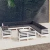 Image de Salon de jardin VIDAXL bois gris 14 pieces x 63.5 x 62.5