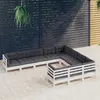 Image de Salon de jardin modulable Vidaxl bois gris 10 pieces x 63.5 x 62.5 7 personnes