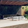 Image de vidaXL Bois de Pin Salon de Jardin 11 pcs avec Coussins Mobilier de Patio Meubles d'Extérieur Mobilier de Jardin Meubles 3097044