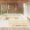 Image de Salon de jardin modulable Vidaxl 13 pieces bois beige x 63.5 x 28.5 cm