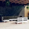Image de vidaXL Bois de Pin Massif Salon de Jardin 9 pcs avec Coussins Mobilier de Patio Meubles d'Extérieur Mobilier de Jardin 3097104