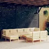 Image de vidaXL Salon de Jardin avec Coussins 10 pcs, Canapés de Terrasse, Ensemble de Meubles de Patio, Mobilier d'Extérieur, Gris 3259555