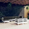 Image de vidaXL Bois de Pin Massif Salon de Jardin 9 pcs avec Coussins Mobilier de Patio Meubles d'Extérieur Mobilier de Jardin 3097128