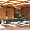 Image de Salon de jardin Vidaxl bois gris 13 pieces x 63.5 x 62.5