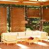 Image de vidaXL Bois de Pin Massif Salon de Jardin 8 pcs avec Coussins Mobilier de Patio Meubles d'Extérieur Mobilier de Jardin 3097313