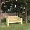Image de vidaXL Banc de jardin 139 cm Bois de pin imprégné