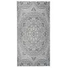 Image de vidaXL Buitenkleed met patroon platgeweven 100x200 cm blauw340829