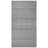 Image de vidaXL Buitenkleed met patroon platgeweven 80x150 cm blauw340834