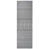 Image de vidaXL Buitenkleed met patroon platgeweven 80x250 cm blauw340835