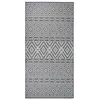 Image de vidaXL Buitenkleed met patroon platgeweven 100x200 cm blauw340836
