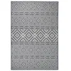 Image de vidaXL Buitenkleed met patroon platgeweven 160x230 cm blauw340839