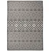 Image de vidaXL Buitenkleed met patroon platgeweven 200x280 cm zwart340854