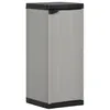 Image de Armoire de rangement de jardin 1 étagère Gris noir 35x40x85 cm