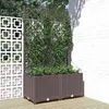 Image de vidaXL Jardinière avec treillis Marron 80x40x136 cm PP