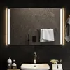 Image de vidaXL Miroir de Salle de Bain à LED Miroir de Maquillage Lumineux Coiffeuse Cosmétique Décoration de Toilette Maison Intérieur 90x60 cm