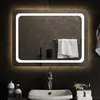Image de vidaXL Miroir de Salle de Bain à LED Miroir de Maquillage Lumineux Coiffeuse Cosmétique Décoration de Toilette Maison Intérieur 80x60 cm