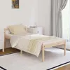 Image de Lit leandre vidaxl 195.5 x 95.5 x 70.5 cm en bois sommier a lattes de couleur