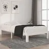 Image de vidaXL Bedframe massief grenenhout wit 100x200 cm810356