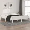 Image de Cadre de lit sans matelas blanc bois de pin massif 160x200 cm