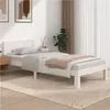 Image de Cadre de lit sans matelas blanc bois de pin massif 90x200 cm