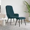 Image de Chaise de relaxation avec repose pied Bleu Velours