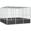 Image de Cage à oiseaux Anthracite 302,5x324,5x211,5 cm Acier galvanisé
