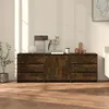 Image de vidaXL 3 st Dressoirs bewerkt hout gerookt eikenkleurig3098070