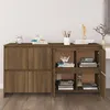 Image de vidaXL Buffets 2 pcs Chêne marron 70x41x75 cm Bois d'ingénierie3098096