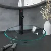 Image de vidaXL Lavabo de Bain avec Robinet et Drain à Poussoir Vasque à Poser de Toilette Lave-mains de Salle de Bain Lavabo de 3098440