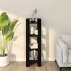 Image de vidaXL Bibliothèque/Séparateur de pièce Noir 41x35x125 cm Pin massif813868