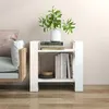 Image de Bibliothèque Séparateur de pièce Blanc 60x35x57 cm Bois de pin