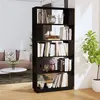 Image de vidaXL Bibliothèque/Séparateur de pièce Noir 80x25x163,5 cm Pin massif814068